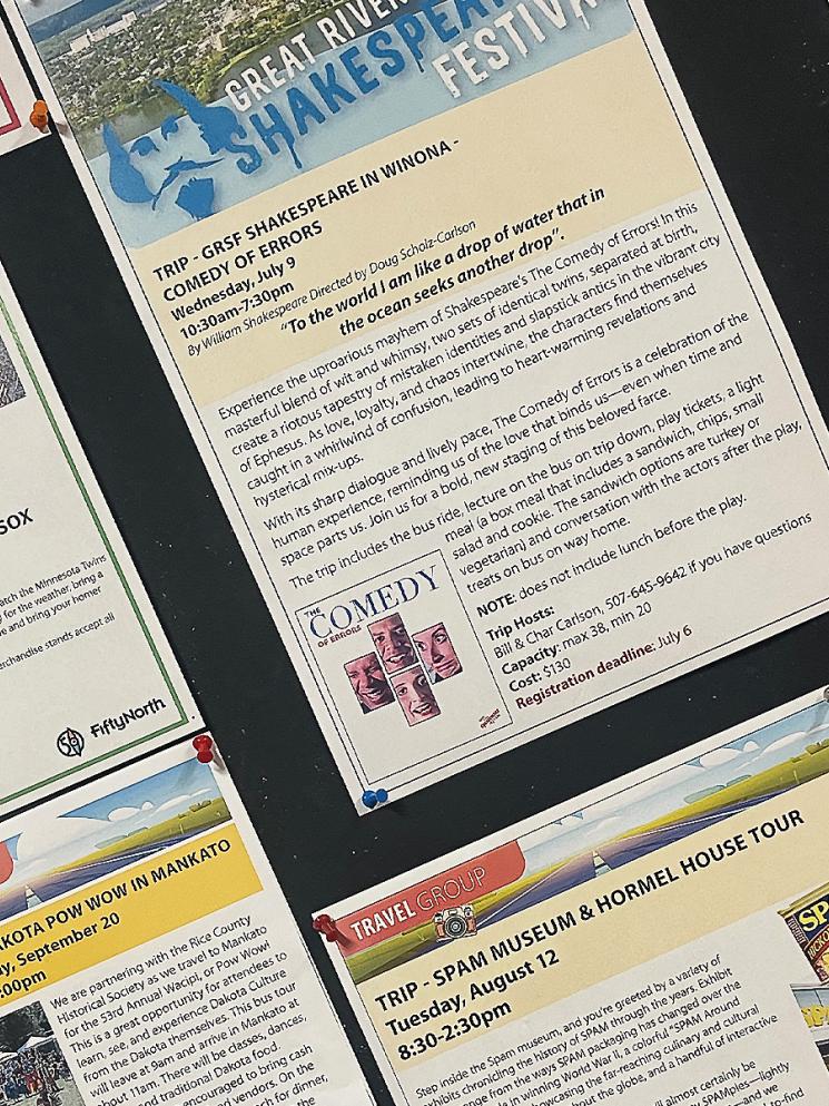 Posters of travel events in summer 2025