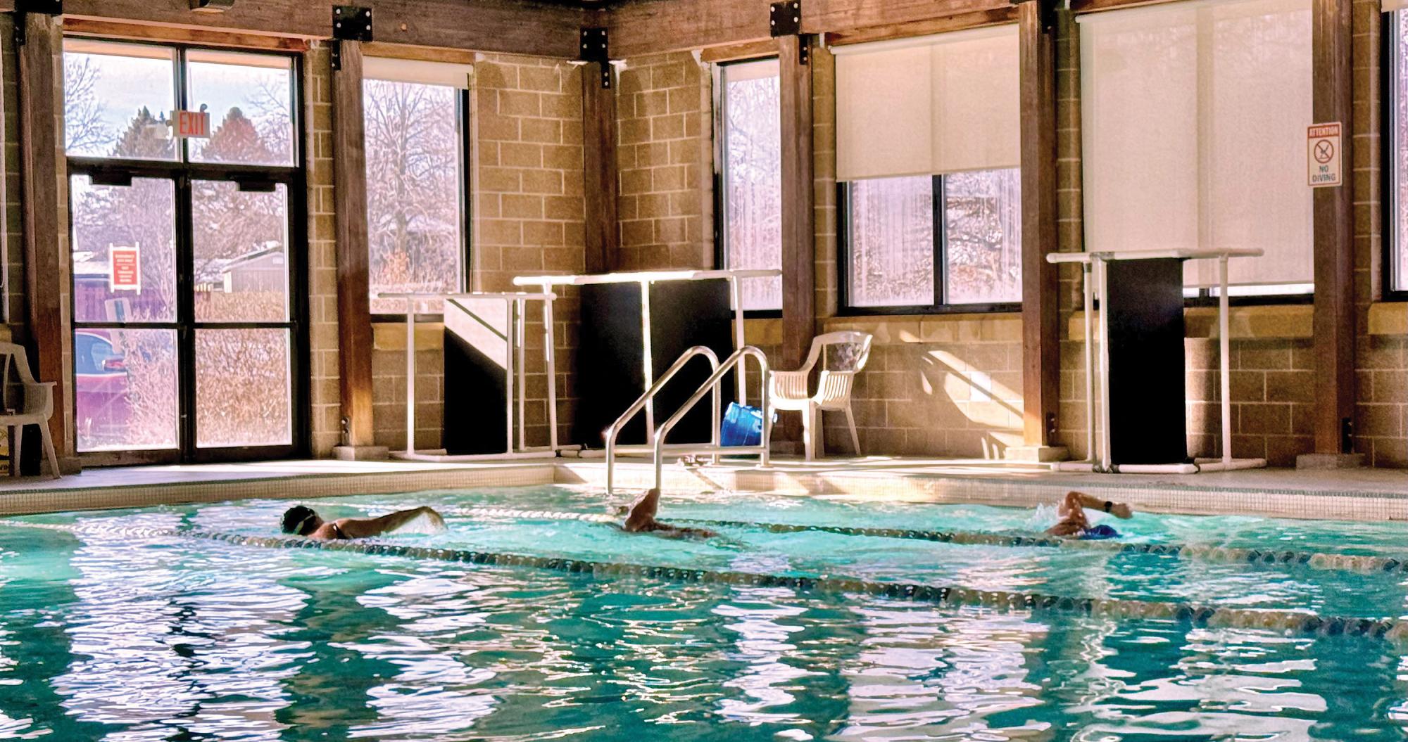 Swimmer in a pool